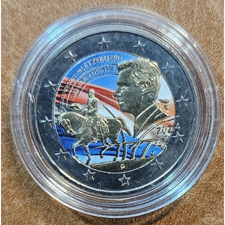 2 Euro Luxemburg 2024 - II. Vilmos nagyherceg halálának 175. évfordulója (színezett UNC)