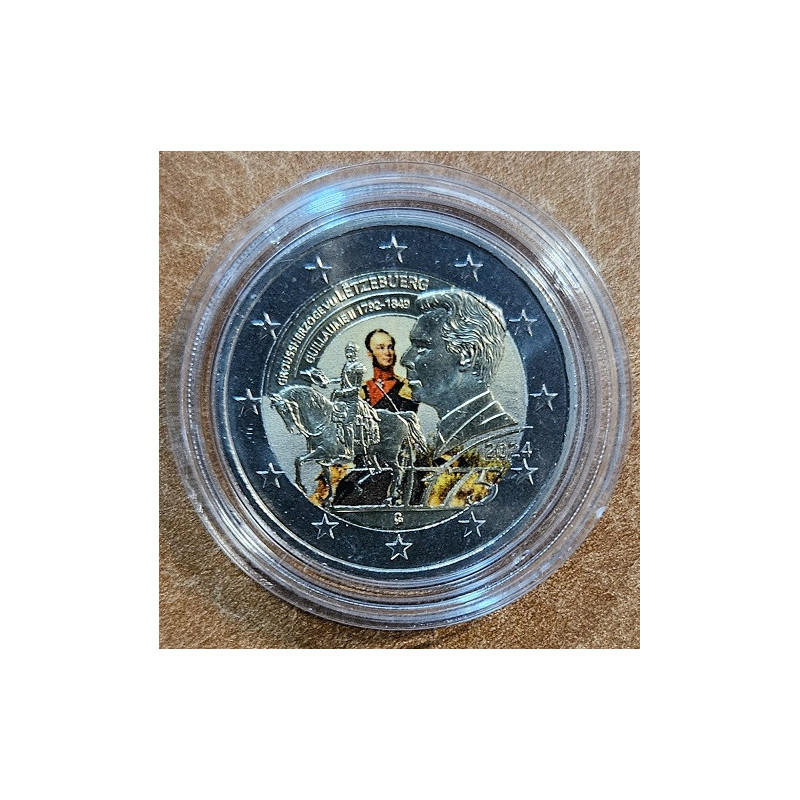 2 Euro Luxembursko 2024 - 175. výročie úmrtia veľkovojvodu Guillauma IV. (farebná UNC)