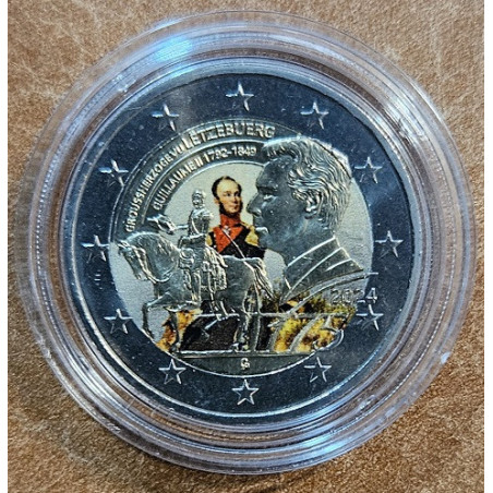 2 Euro Luxembourg 2024 - 175th Anniversary of the Death ot the Grand Duke Guillaume IV. (colored UNC)