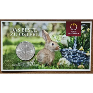 Rakúsko 1,50 Euro 2024 Philharmonic 1oz Veľkonočná edícia (BU)