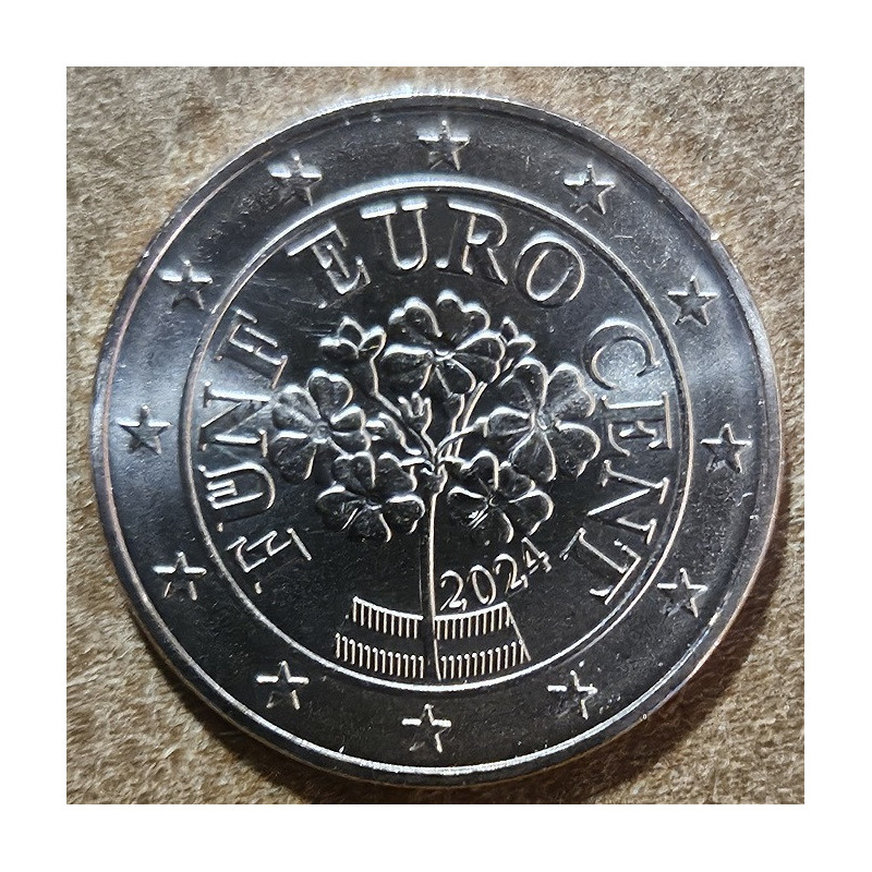 Euromince mince 5 cent Rakúsko 2024 (UNC)