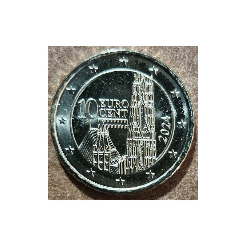 Euromince mince 10 cent Rakúsko 2024 (UNC)