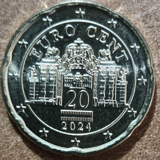 Euromince mince 20 cent Rakúsko 2024 (UNC)
