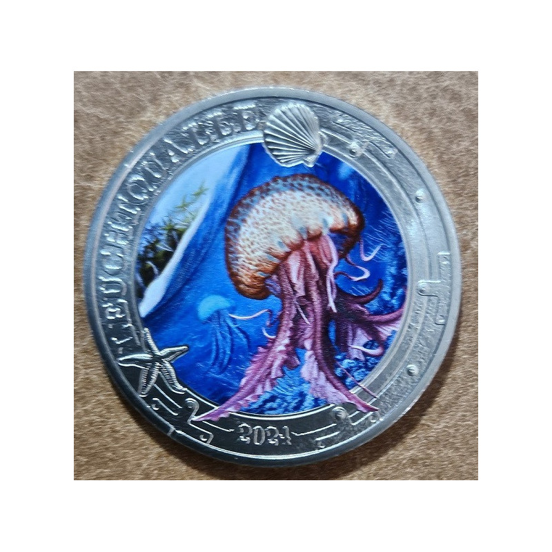 3 Euro Austria 2023 - Luminous jellyfish (UNC)