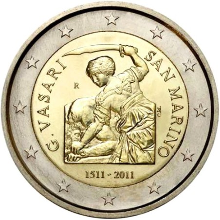 euroerme érme 2 Euro San Marino 2011 - Giorgio Vasari születésének ...