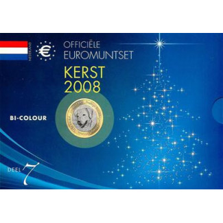 Euromince mince 8 dielna sada Holandsko 2008 Svadobná sada (BU)