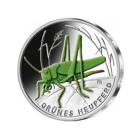 5 Euro Nemecko 2024 - Zelená kobylka (Proof)