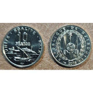 Džibutsko 10 frankov 2016 (UNC)