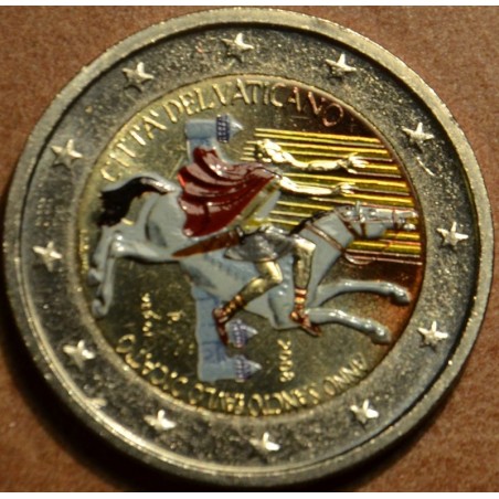 eurocoin eurocoins 2 Euro Vatican 2008 - Paul the Apostle (colored BU)