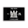2 dollar Fiji 2024 - Mona Lisa Ag999 (2 oz Proof)