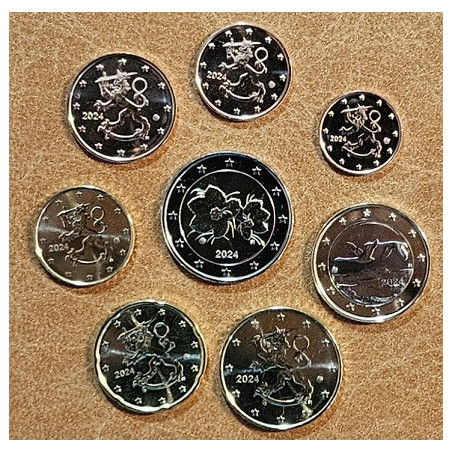 Finland 2024 set of 8 eurocoins (UNC)