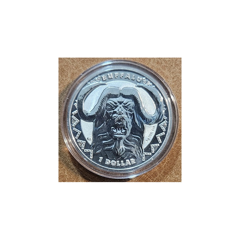 Sierra Leone 1 dollar 2023 - Buffalo (1 oz Ag BU)