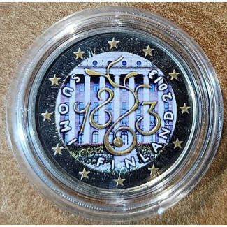 2 Euro Fínsko 2013 - 150. výročie Parlamentu 1863 VI. (farebná UNC)