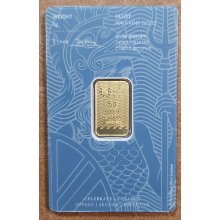 Euromince mince Zlatá tehlička Argor-Heraeus 5 g (Au999.9)