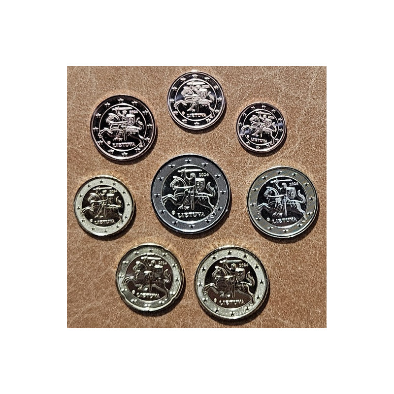 Lithuania 2024 set of 8 coins (UNC)
