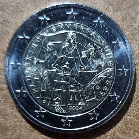 2 Euro Germany 2024 "D" Constitution of St. Paul's Church (UNC)