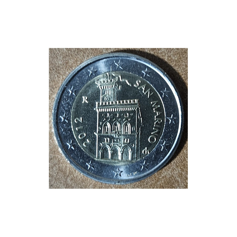 Euromince mince 2 Euro San Marino 2012 - Dom vlády (UNC)