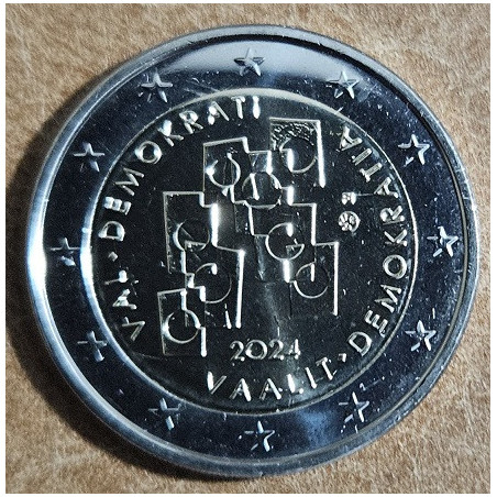 2 Euro Finnország 2024 Szavazz a demokráciára (UNC)