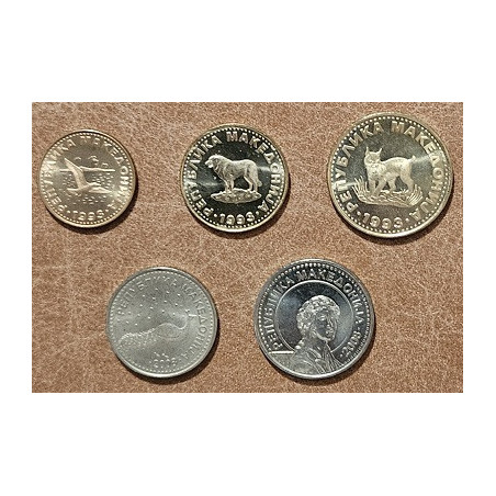 Euromince mince Macedónsko 4 mince 1993-2008 (UNC)