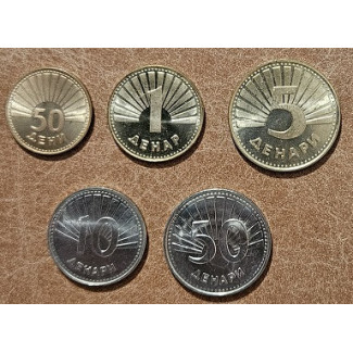 Euromince mince Macedónsko 4 mince 1993-2008 (UNC)