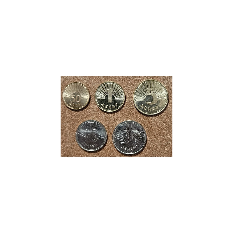 Euromince mince Macedónsko 4 mince 1993-2008 (UNC)