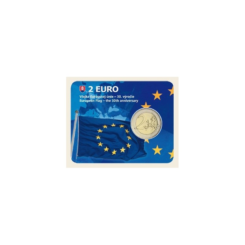 Euromince mince 2 Euro Slovensko 2015 - Karta 30 rokov Europskej vl...
