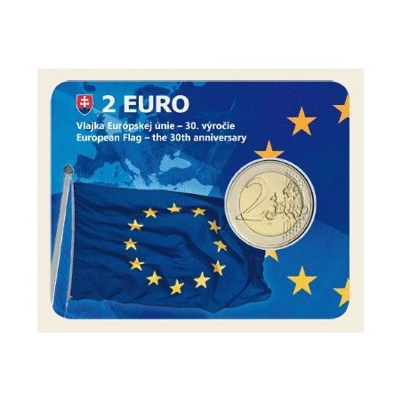 Euromince mince 2 Euro Slovensko 2015 - Karta 30 rokov Europskej vl...