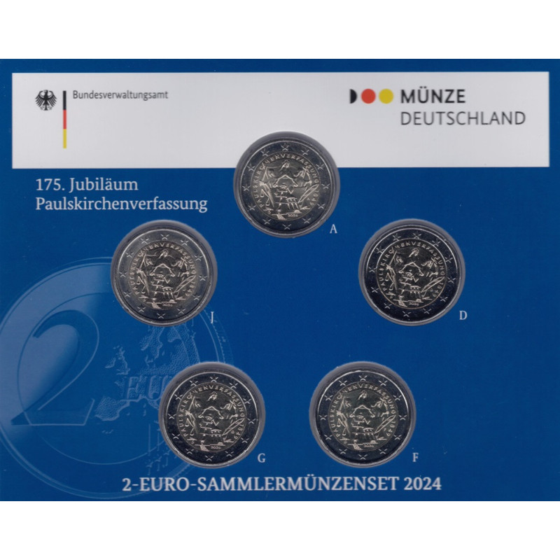 2 Euro Németország 2024 "ADFGJ" - A Szent Pál Egyház alkotmánya (BU)