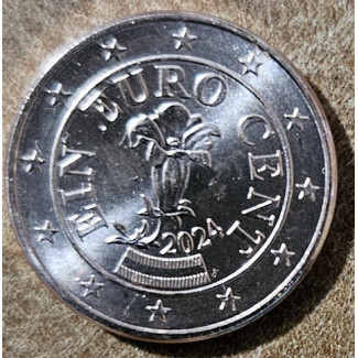 Euromince mince 1 cent Rakúsko 2024 (UNC)