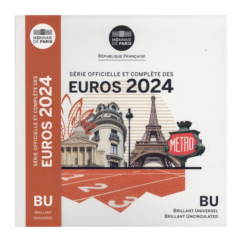 France 2024 set of 8 coins (BU)