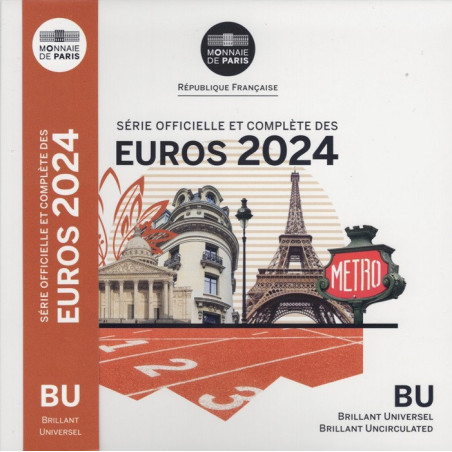 Francúzsko 2024 sada 8 mincí (BU)