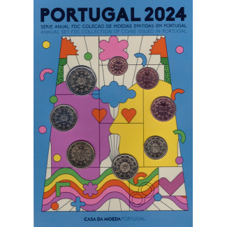 Portugalsko 2024 sada 8 mincí (BU)