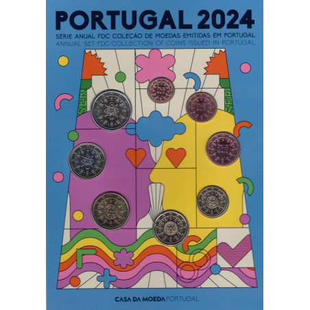 Portugal 2024 set of 8 coins (BU)