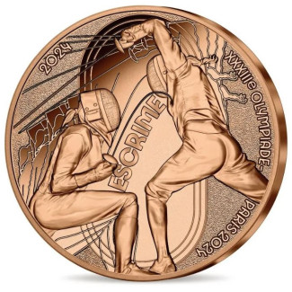 1/4 Euro Franciaország 2024 - A 2024-es olimpia: Vívás (UNC)