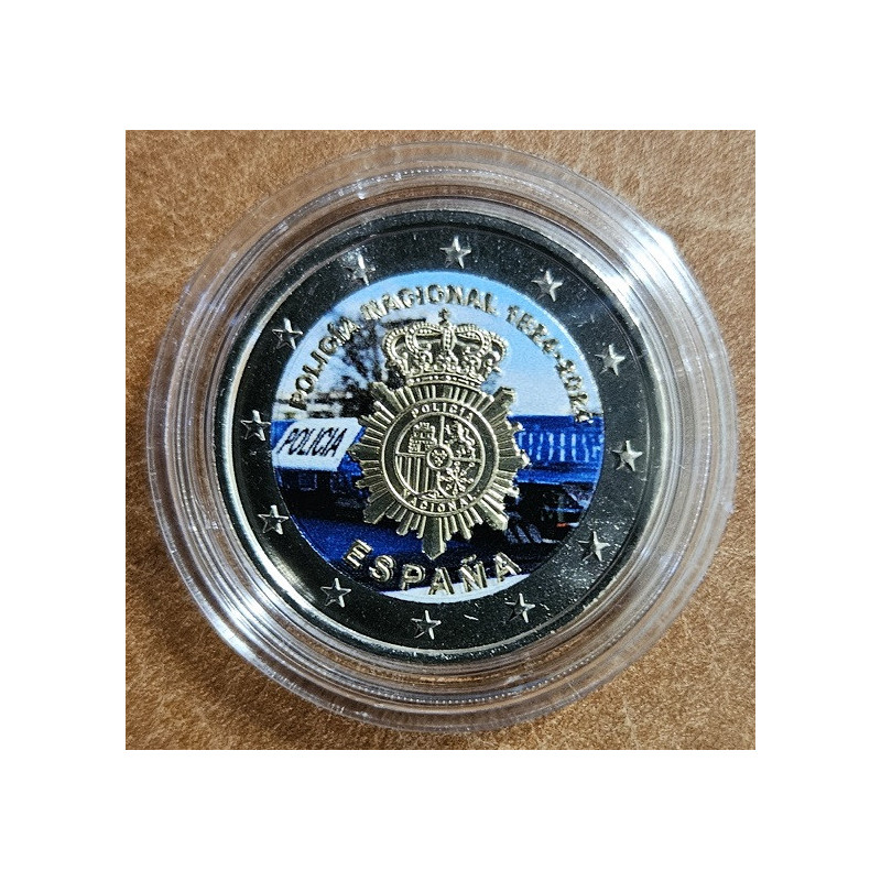 2 Euro Spain 2024 - National police II. (colored UNC)