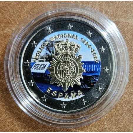2 Euro Spanyolország 2024 - A nemzeti rendőrség II. (színezett UNC)