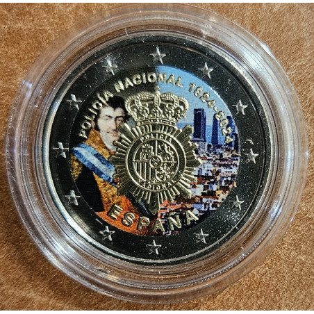 2 Euro Španielsko 2024 - Národná polícia IV. (farebná UNC)