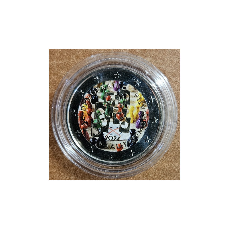 2 Euro Finland 2024 - Vote for Democracy II. (colored UNC)