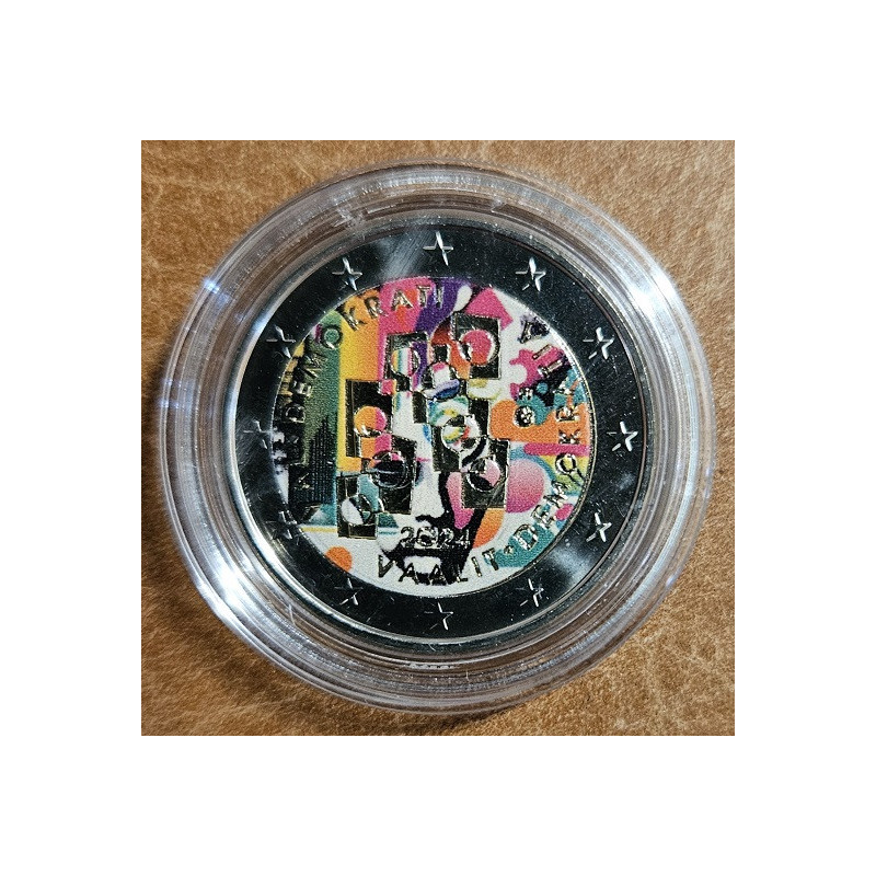 2 Euro Finland 2024 - Vote for Democracy III. (colored UNC)