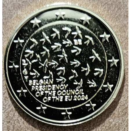 2 Euro Belgium 2024 - EU presidency (gold plated UNC)
