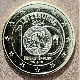 2 Euro Luxembursko 2024 - 100. výročie frankových mincí (pozlátená UNC)