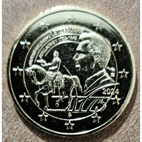 2 Euro Luxembourg 2024 - 175th Anniversary of the Death ot the Grand Duke Guillaume II. (gold plated UNC)