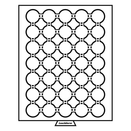 eurocoin eurocoins Smoke colored/red Leuchtturm plastic box for 35 ...