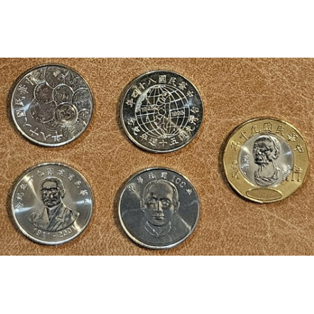 eurocoin eurocoins China / Taiwan 4 coins 1995-2010 (UNC)