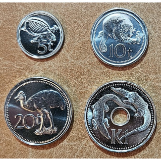 euroerme érme Pápua Új-Guinea 4 coins 2009-2010 (UNC)