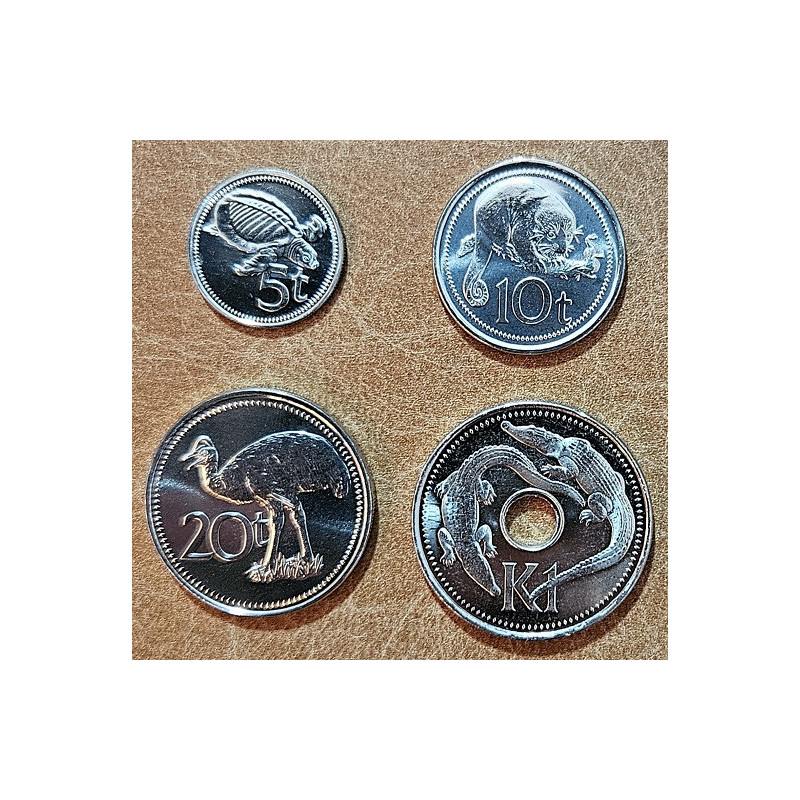 Euromince mince Papua-Nová Guinea 4 mince 2009-2010 (UNC)