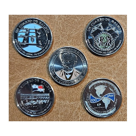 Panama 5x 1/4 balboa 2016-2018 (UNC)
