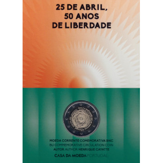 2 Euro Portugalsko 2024 - 50. výročie karafiátovej revolúcie (BU)