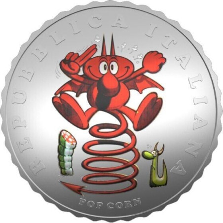 5 Euro Italy 2024 - Jacovitti – Pop Corn (Proof)