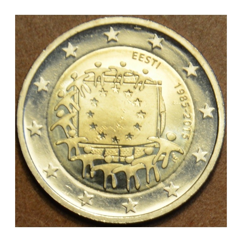 euroerme érme 2 Euro Észtország 2015 - Az európai lobogó 30 éve (UNC)